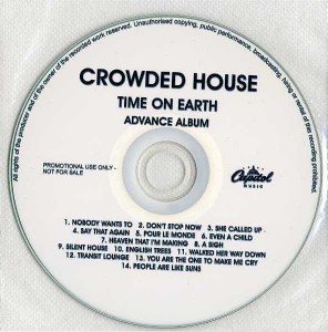 Time On Earth (Australia Promo CD-R)