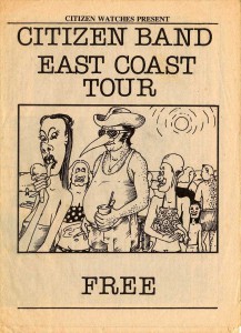Citizen Band East Coast Tour (New Zealand Tour Programme)