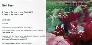 Flying In The Face Of Love UK Promo CDR