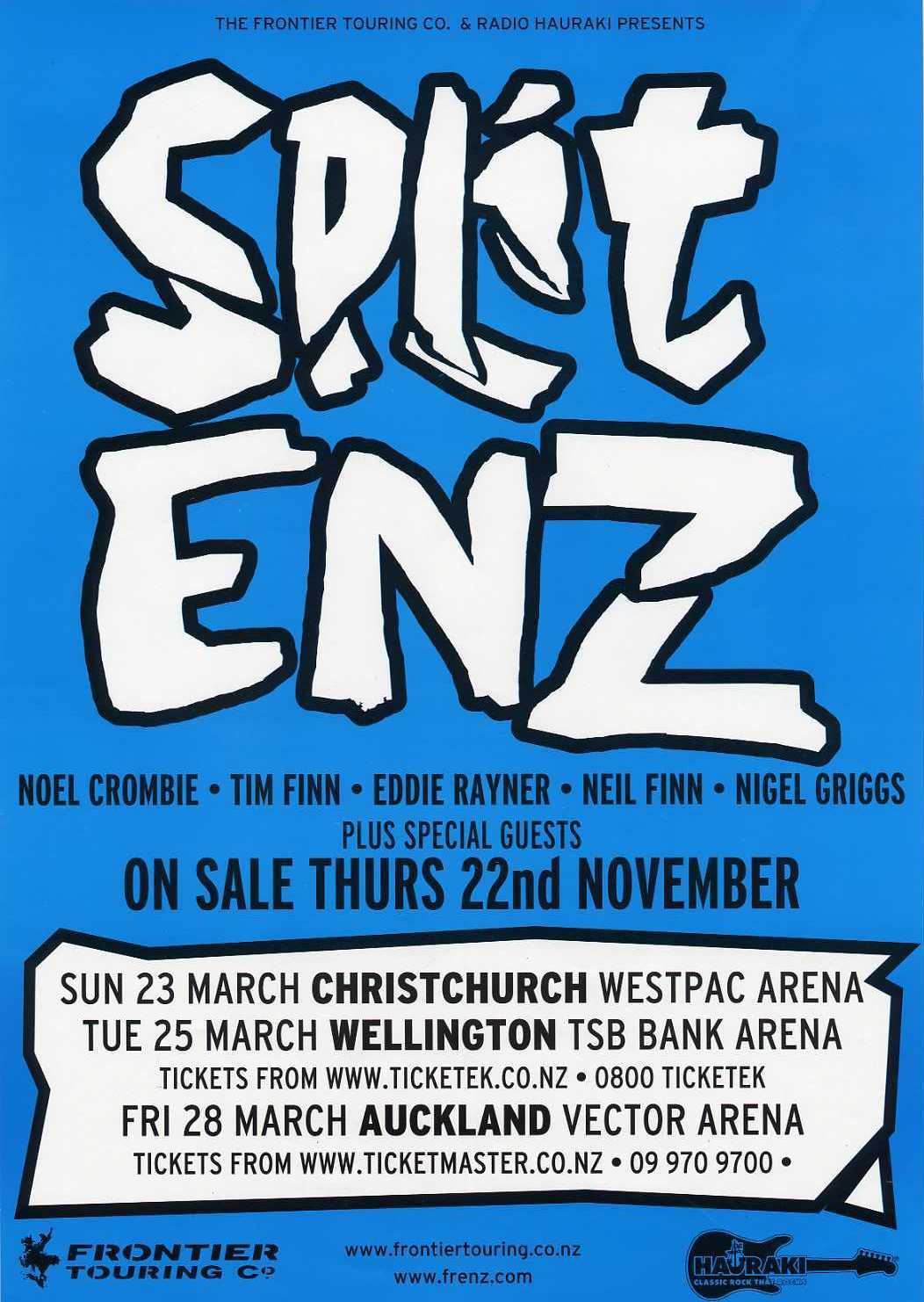New Zealand Tour 2008 (New Zealand Promo Poster)