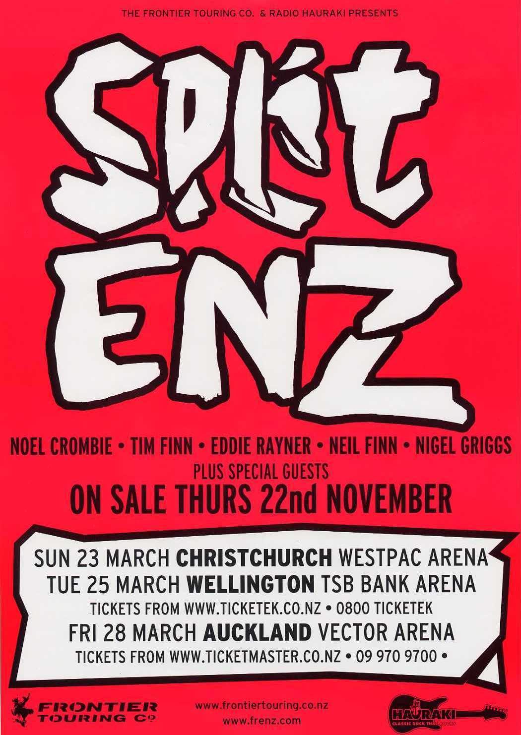 New Zealand Tour 2008 (New Zealand Promo Poster)