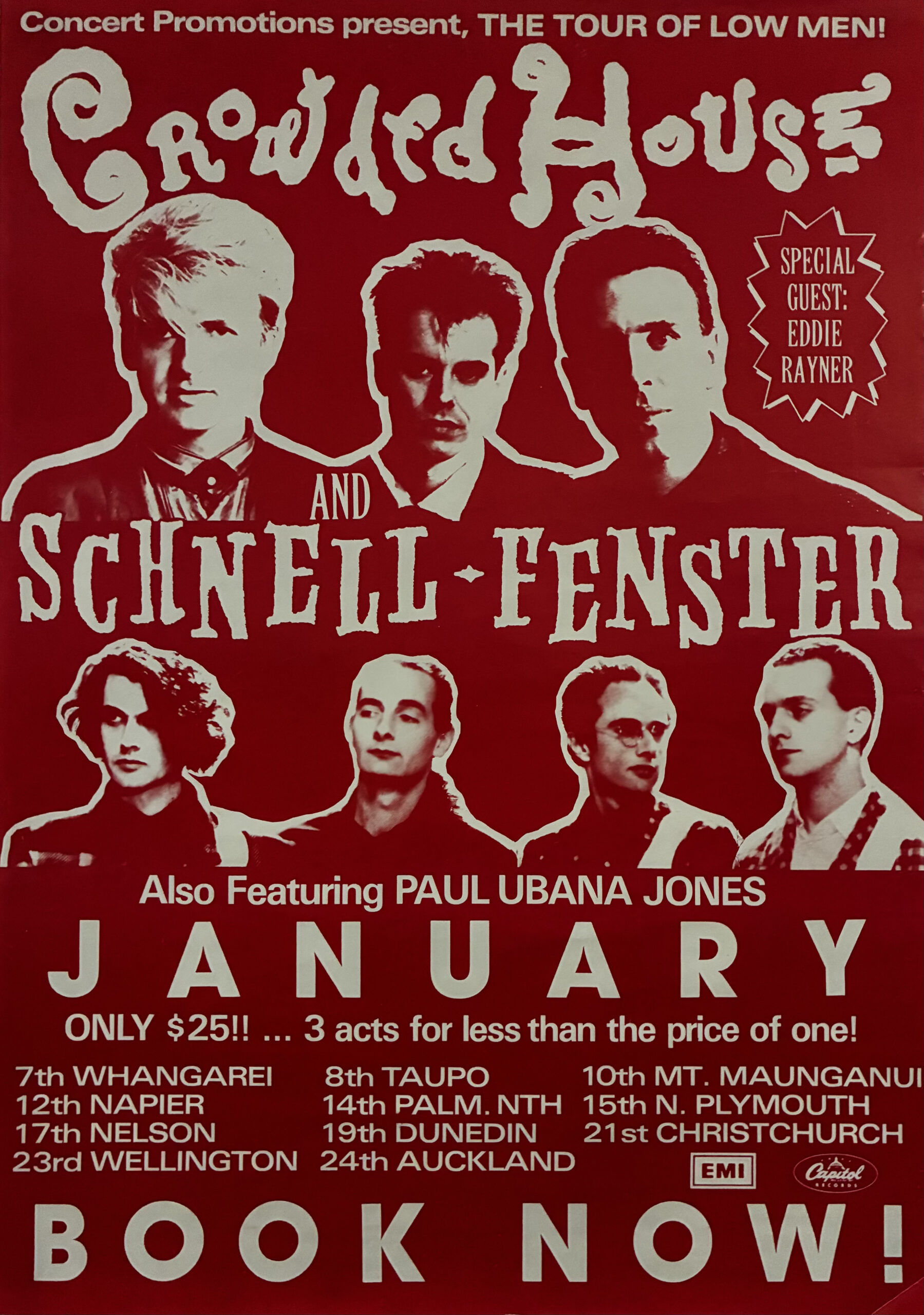 Tour Of Low Men (New Zealand Promo Poster)