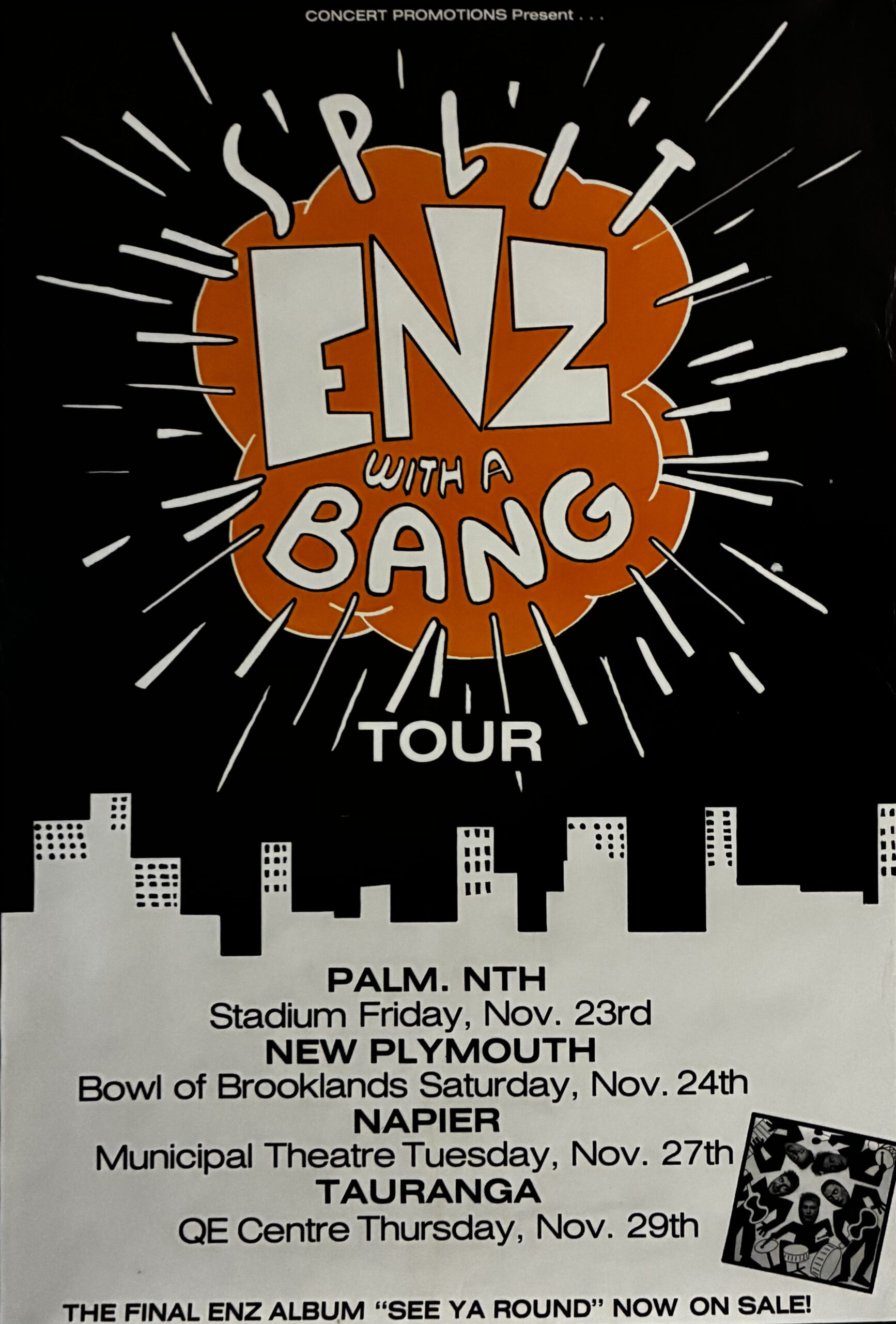 Enz With Bang Tour (New Zealand Tour Poster)