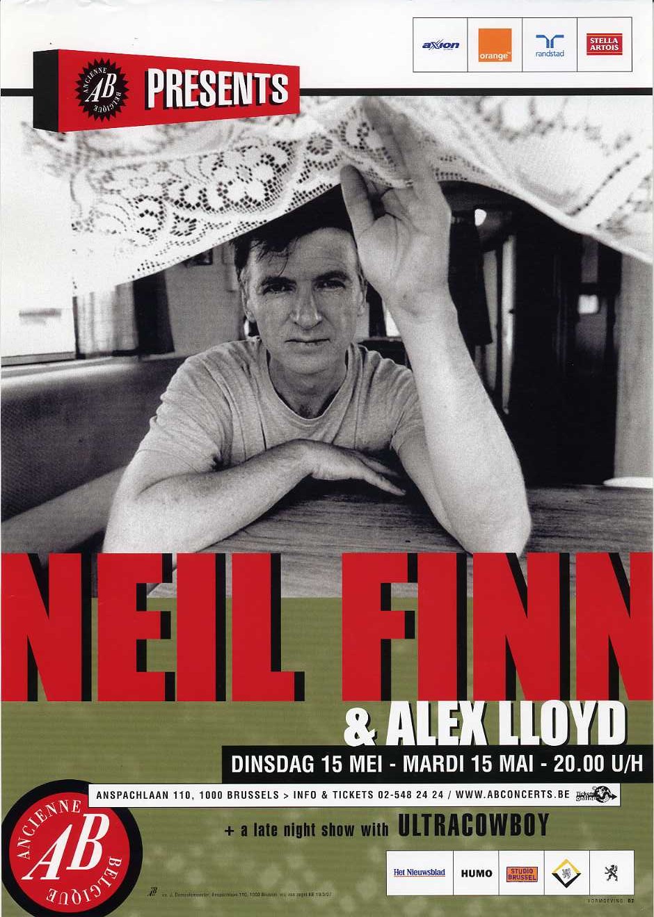 Brussels 2001 (Belgium Tour Poster)