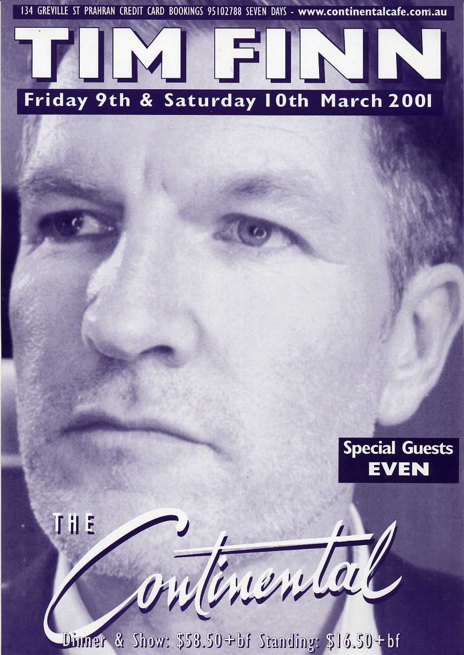 Melbourne 2001 (Australia Tour Poster)