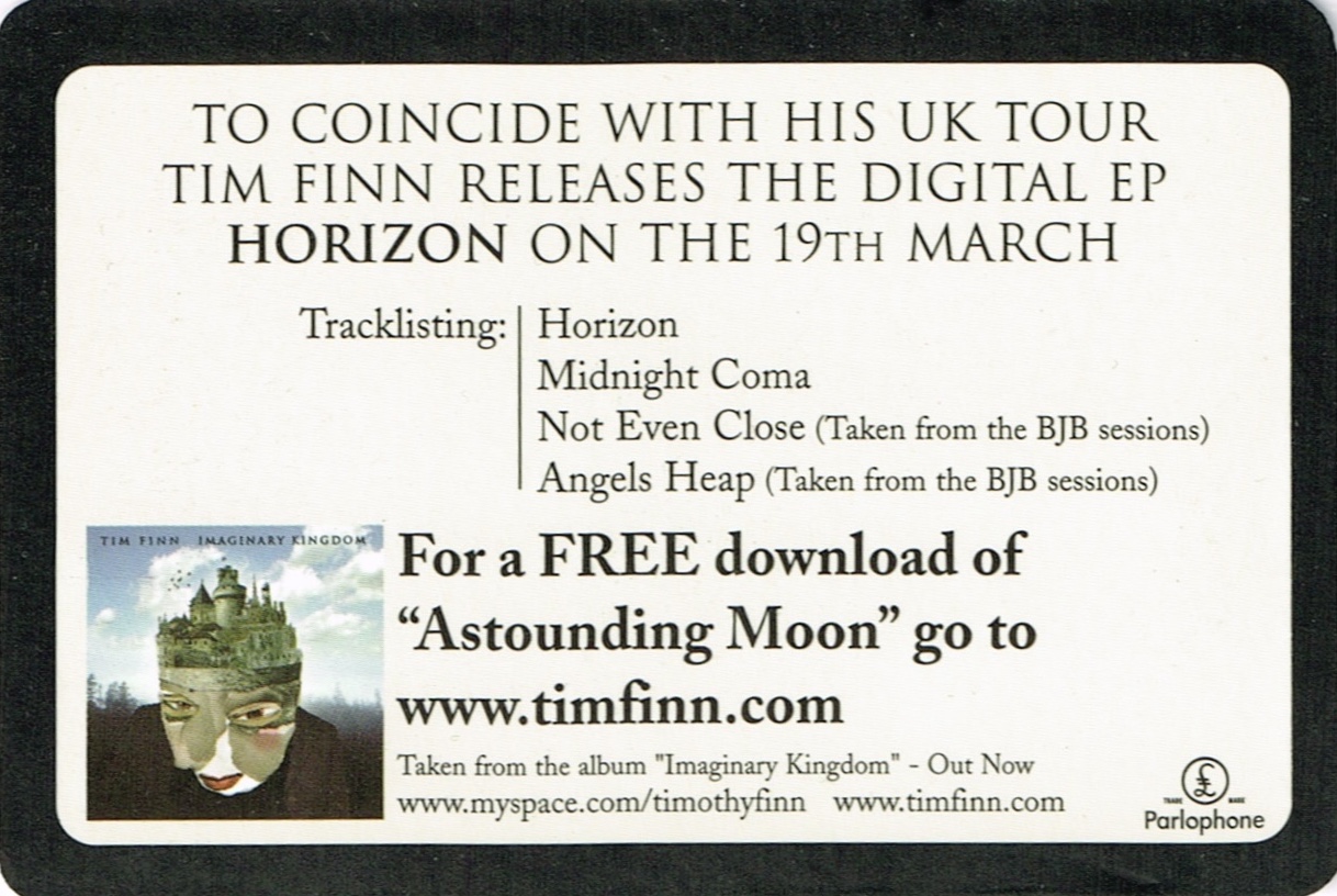 Horizon (UK Promo Card Flyer)