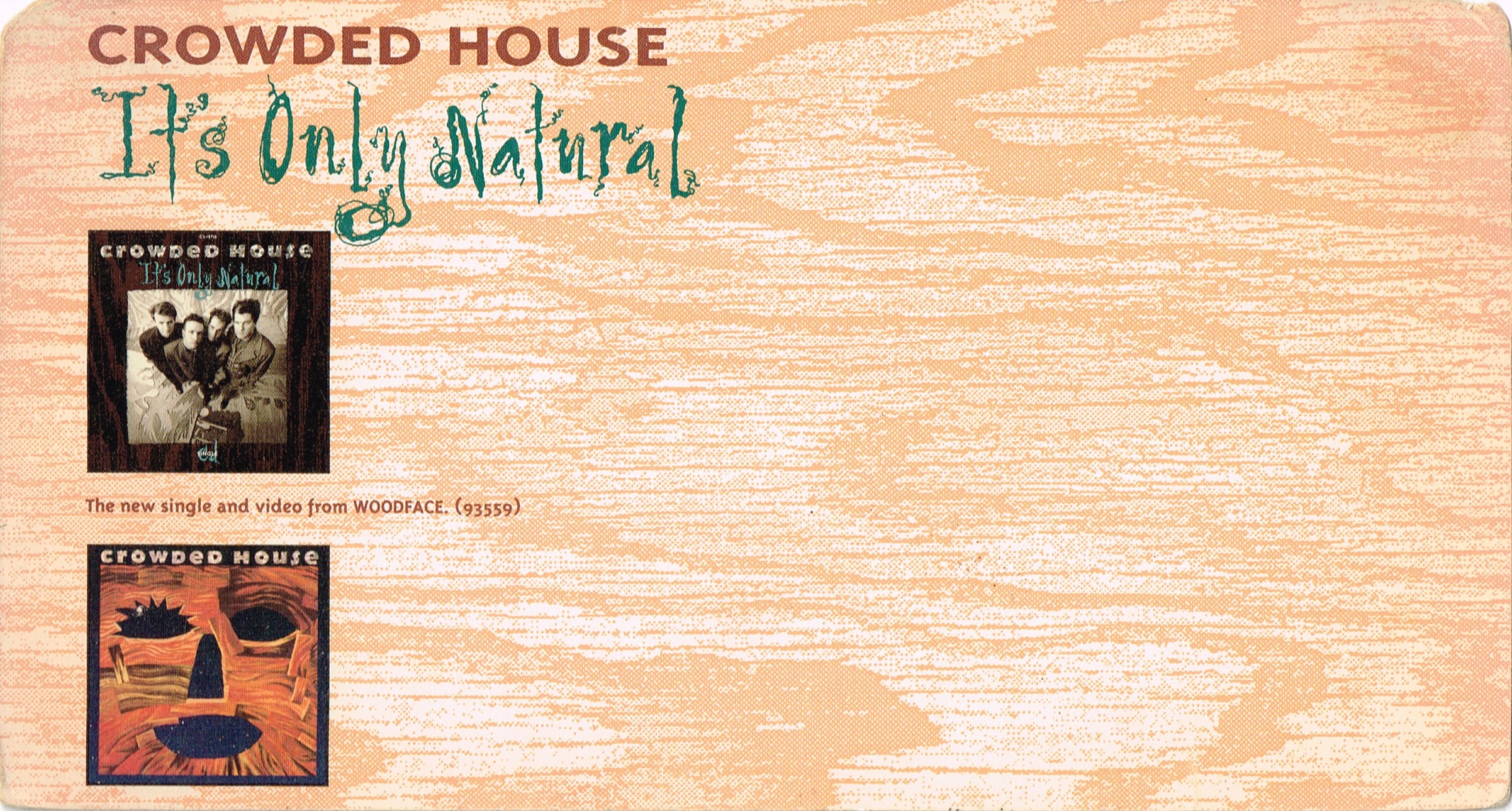 It's Only Natural (USA Promo Card)