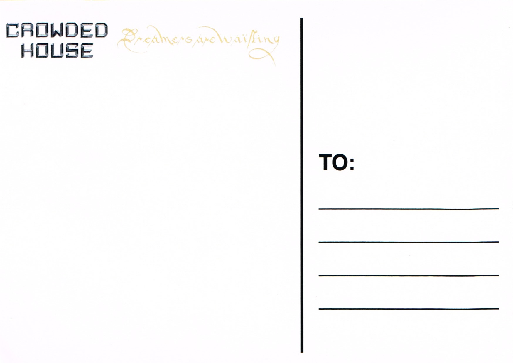 Dreamers Are Waiting (Australia Promo Postcard set)