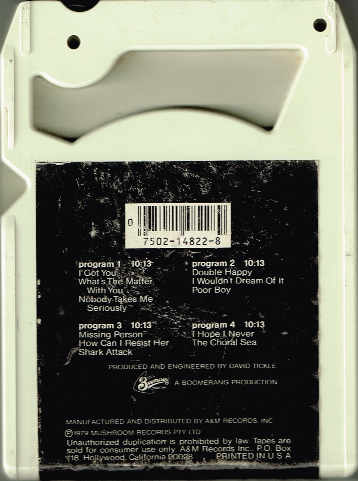 True Colours (USA 8 Track Cartridge)