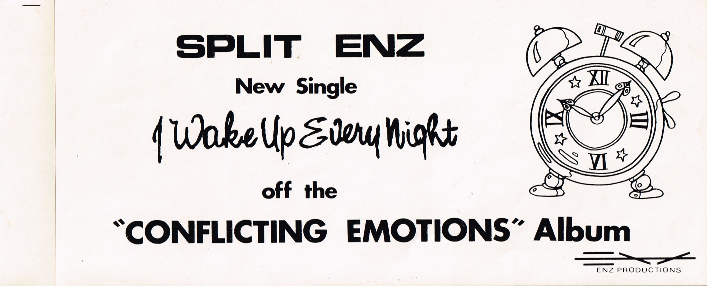 I Wake Up Every Night (Australia Promo Sticker)