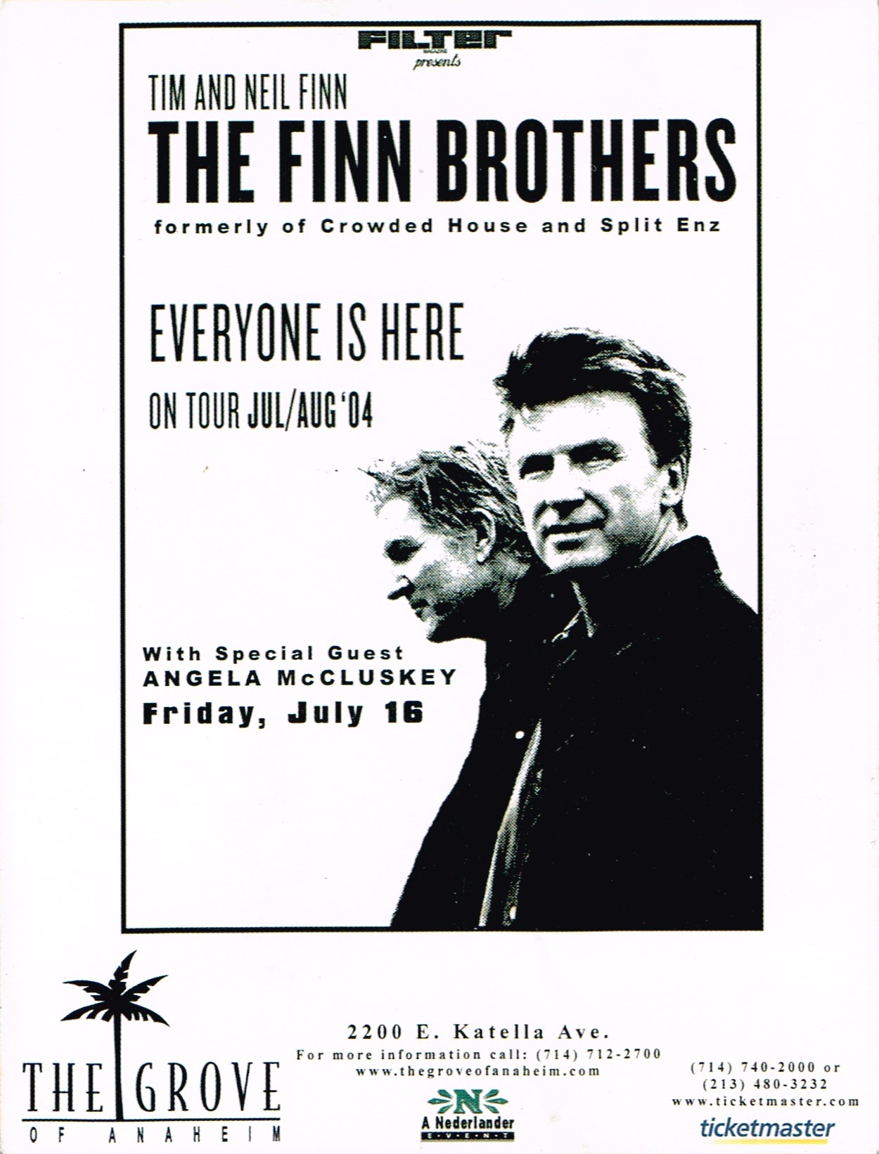 Anaheim 2004 (USA Promo Card Flyer)