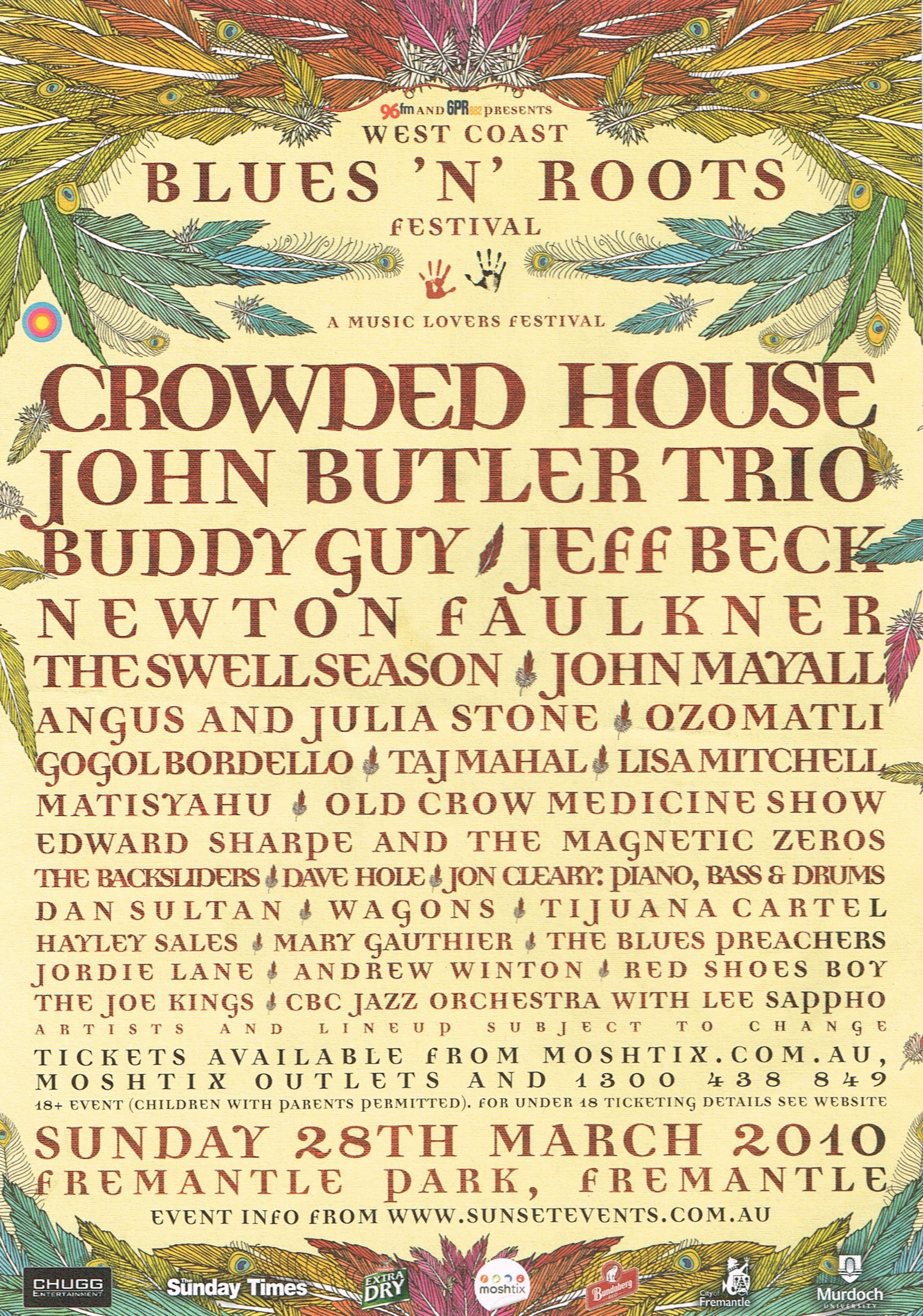 Blues 'n' Roots Festival (Australia Promo Flyer)