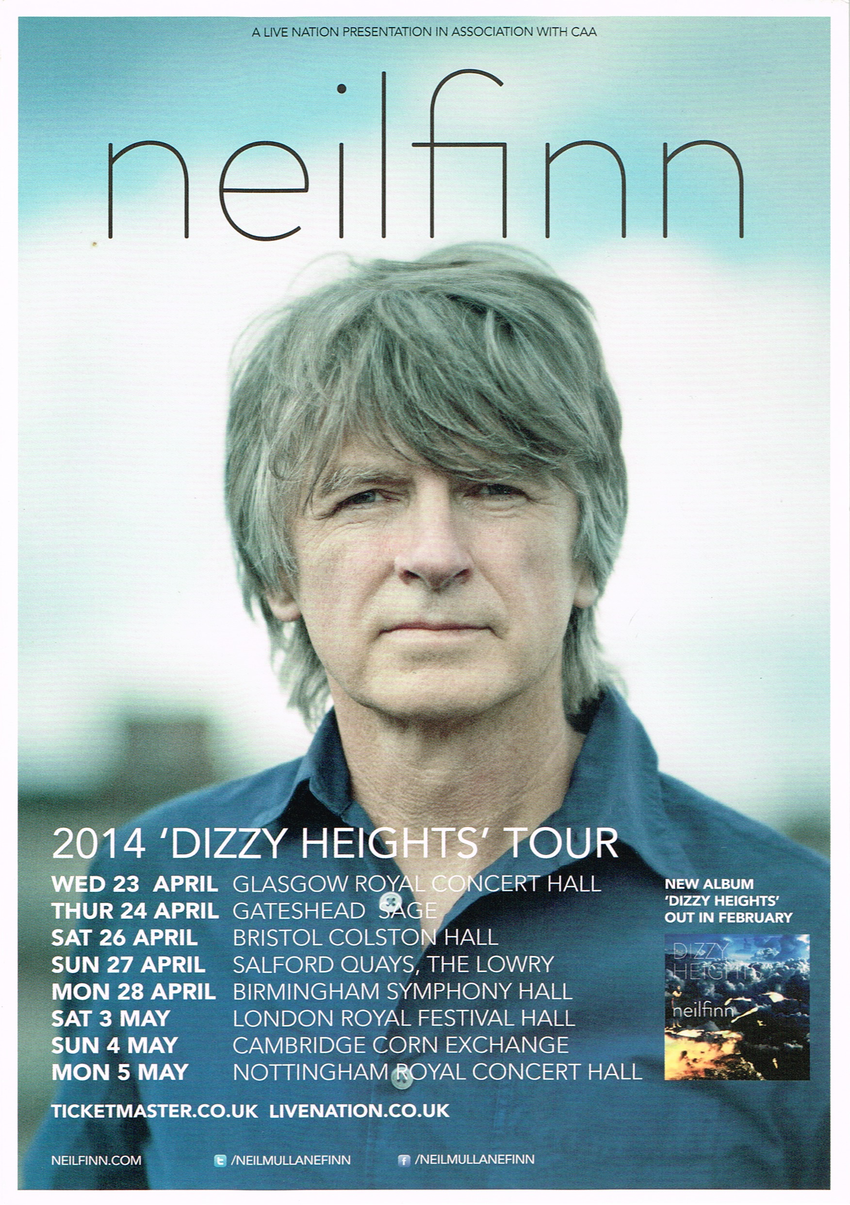 Dizzy Heights Tour (UK Promo Flyer)