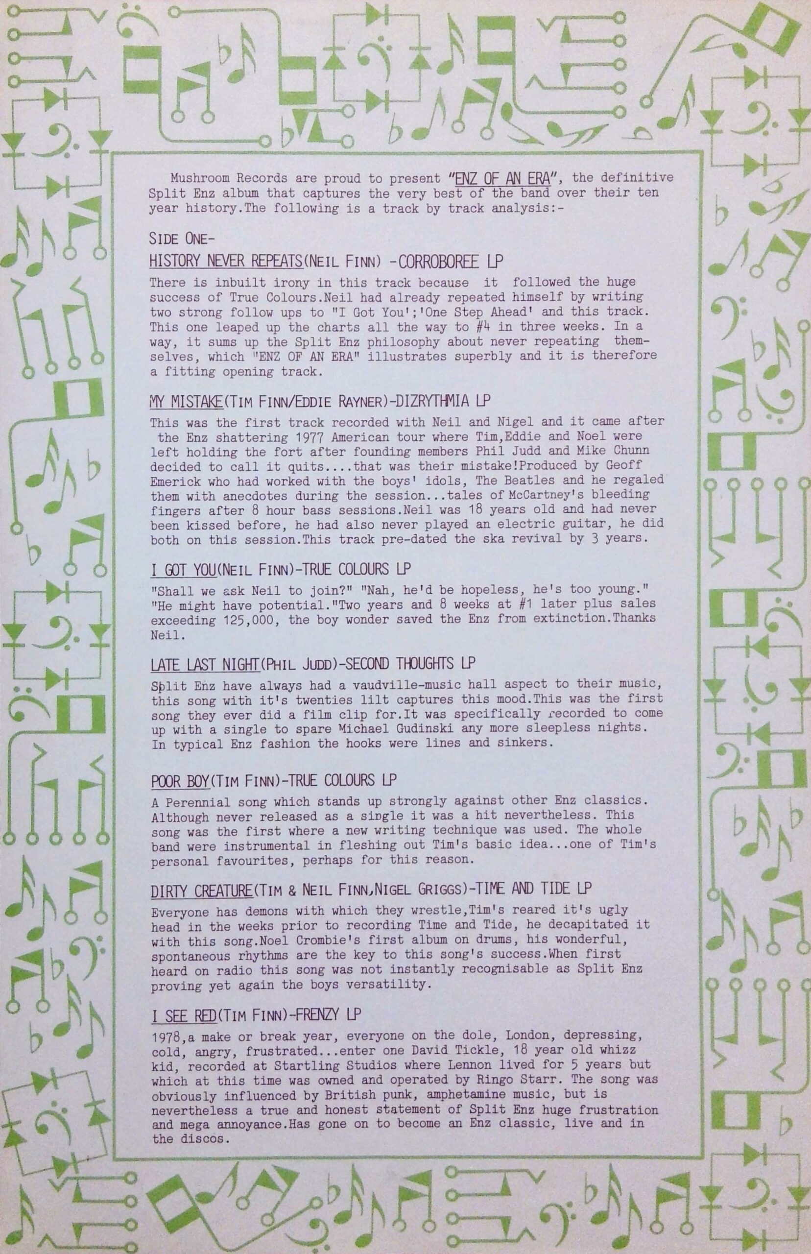 Enz Of An Era (Australia PressRelease)