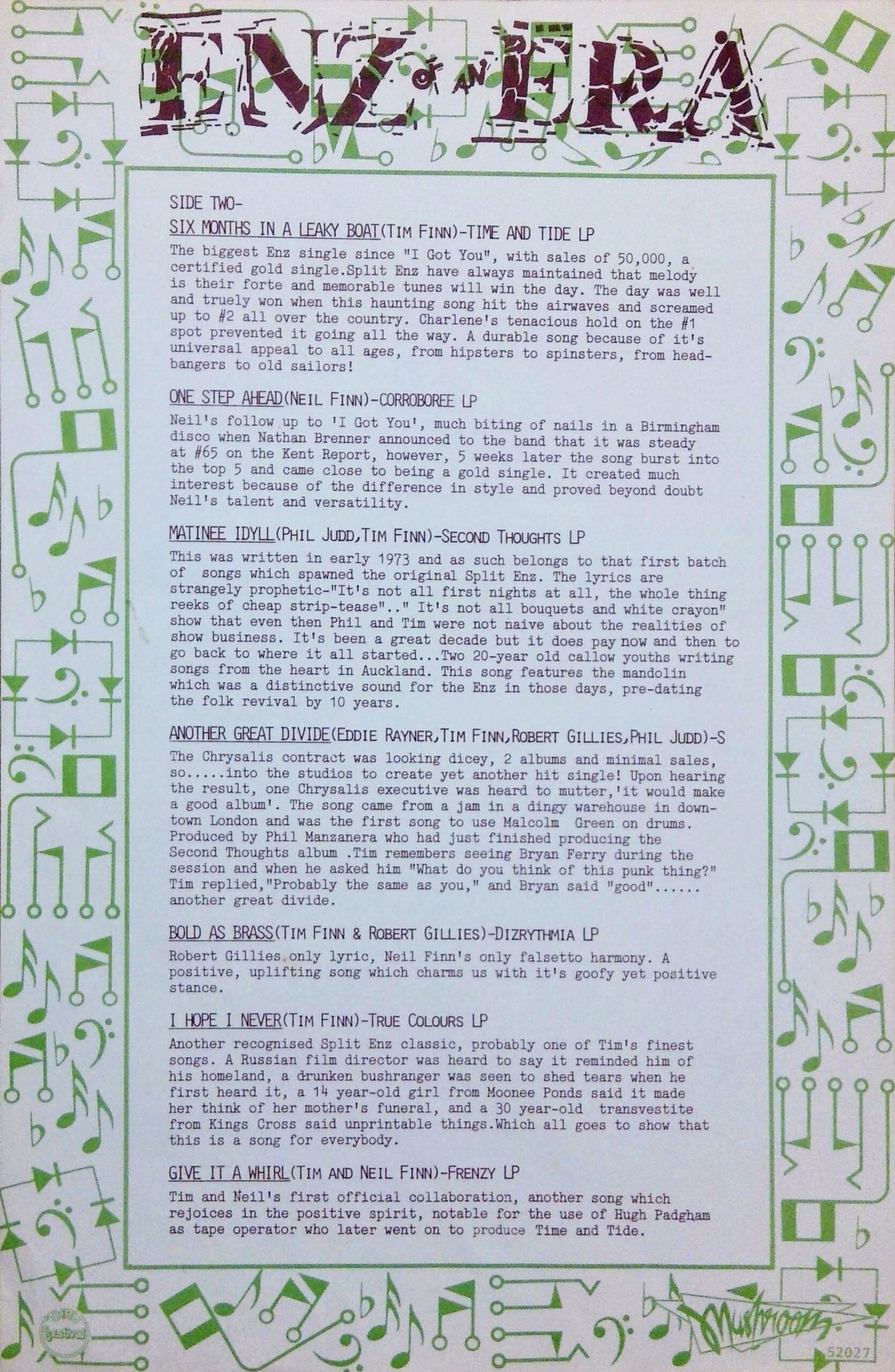 Enz Of An Era (Australia PressRelease)