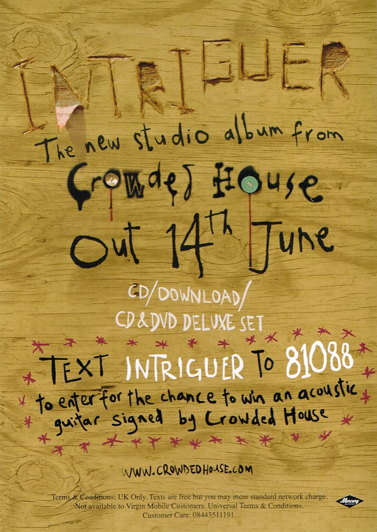 Intriguer (UK Promo Card Flyer)