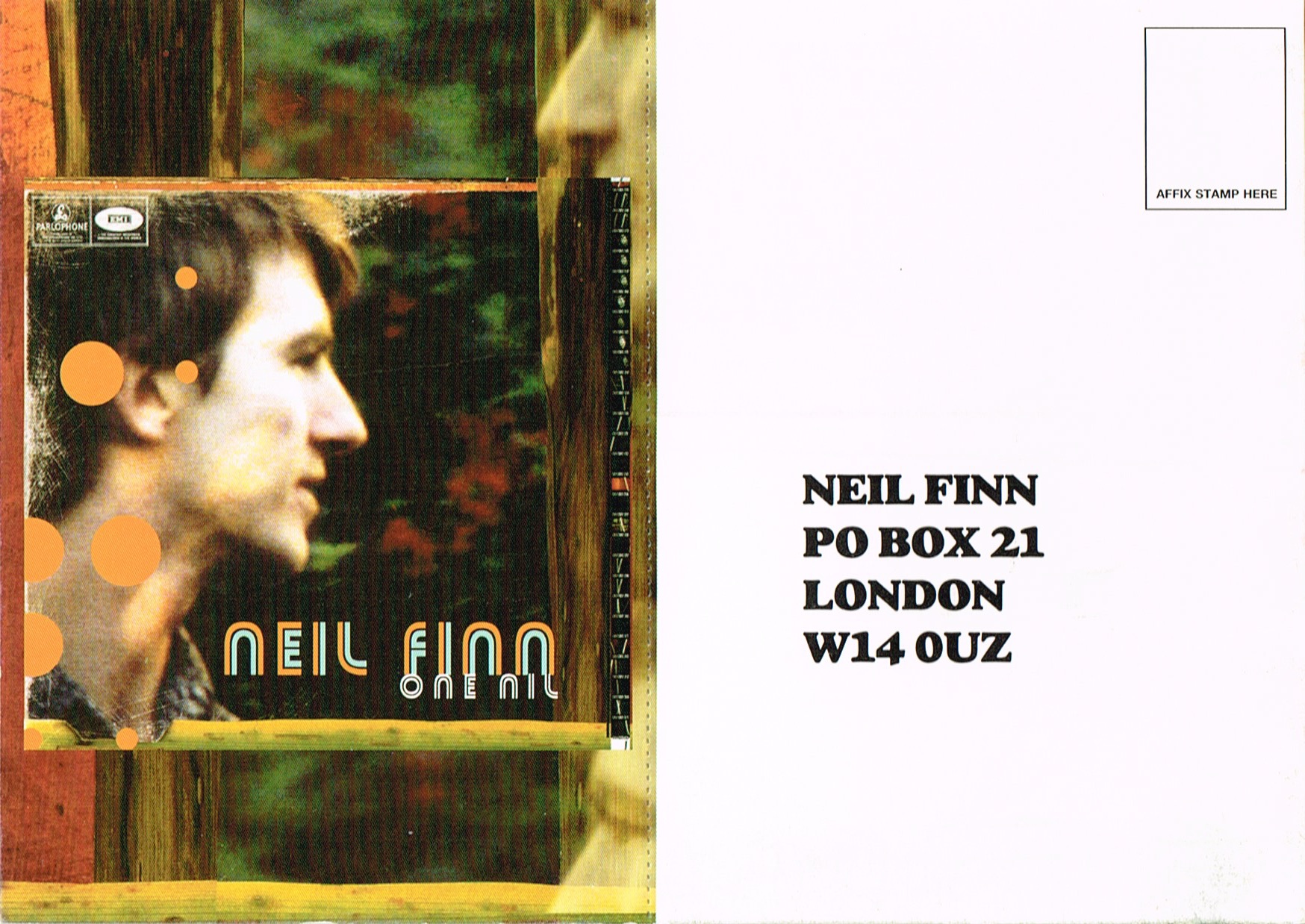 One Nil (UK Promo Postcard)