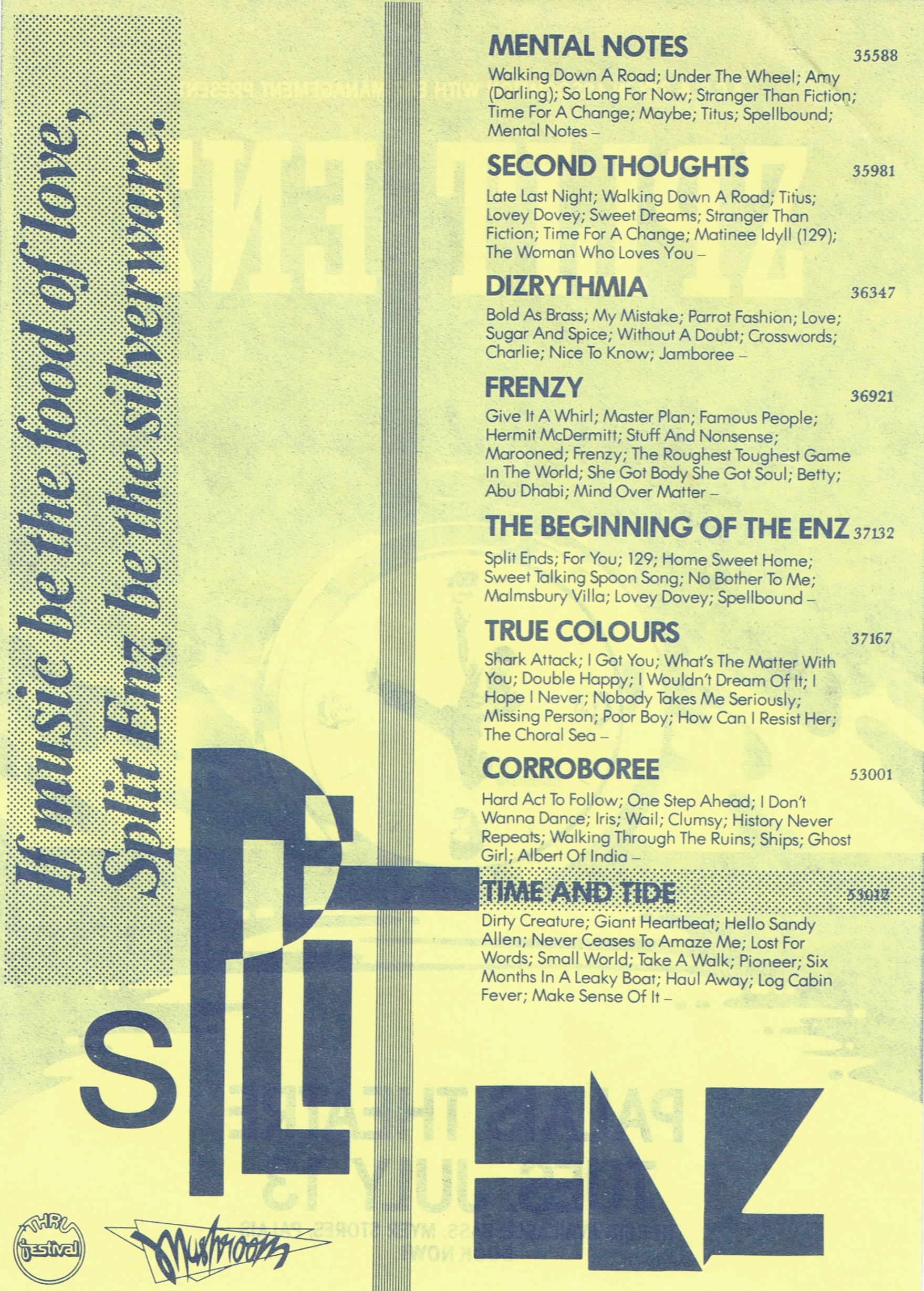 Palais Theatre 1982 (Australia Promo Flyer)