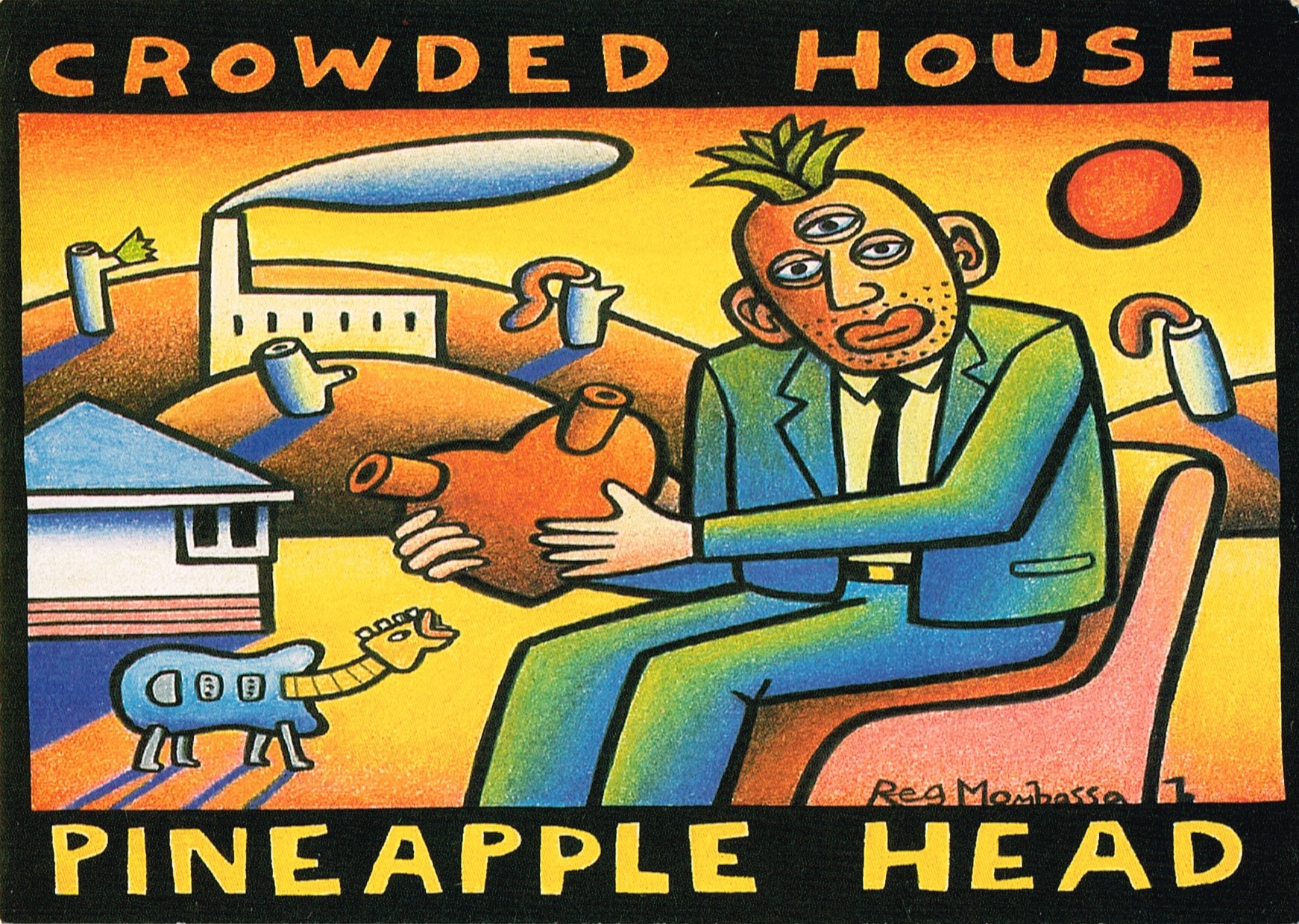 Pineapple head (UK Promo Postcard)