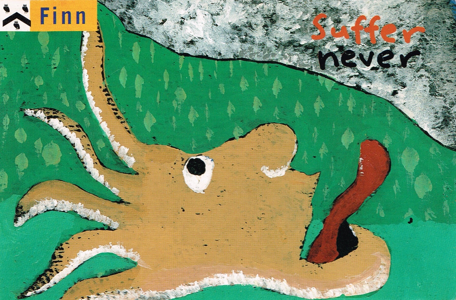 Suffer Never (UK Promo Postcard)