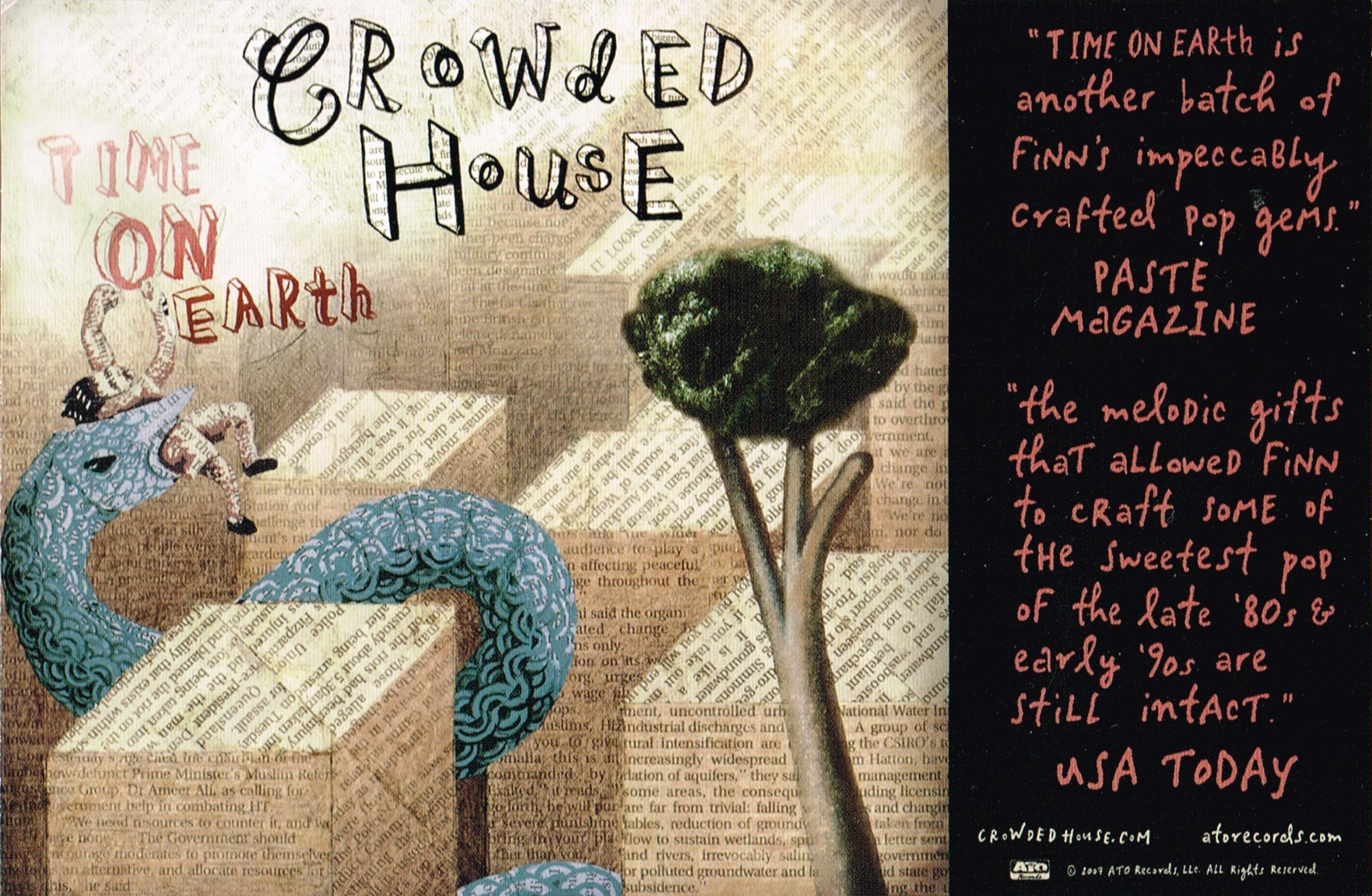 Time On Earth (USA Promo Card Flyer)