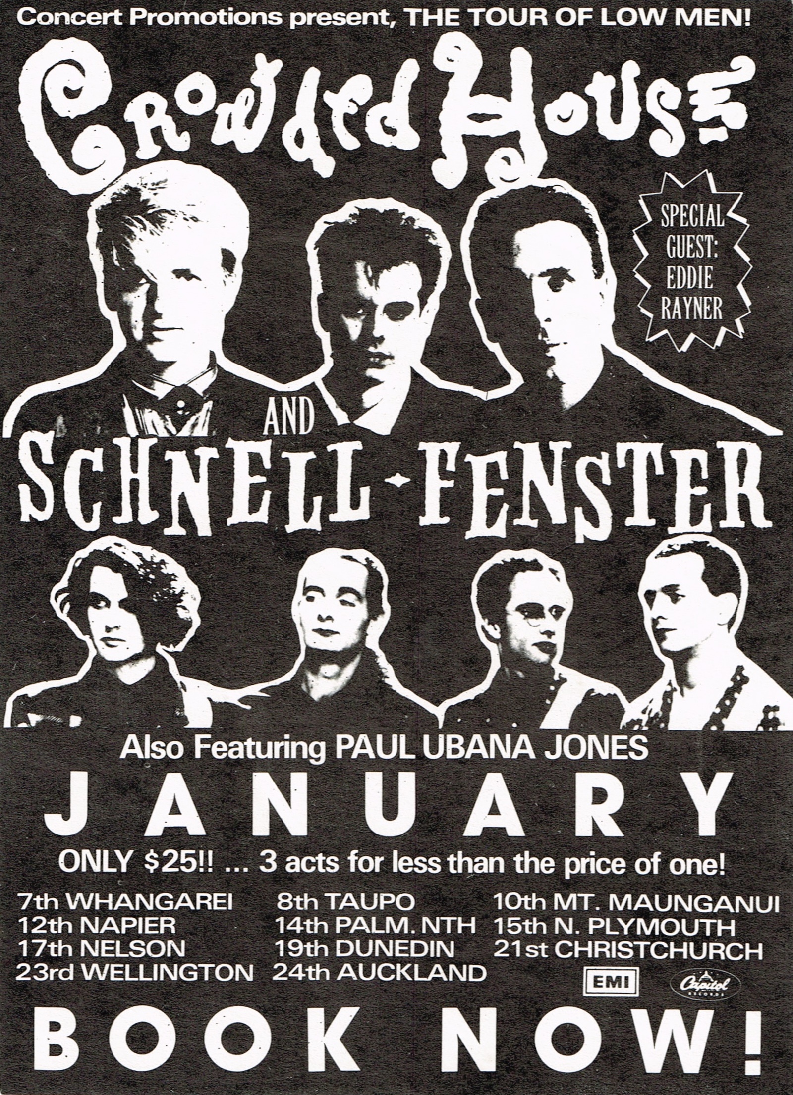 Tour Of Low Men (New Zealand Promo Poster)