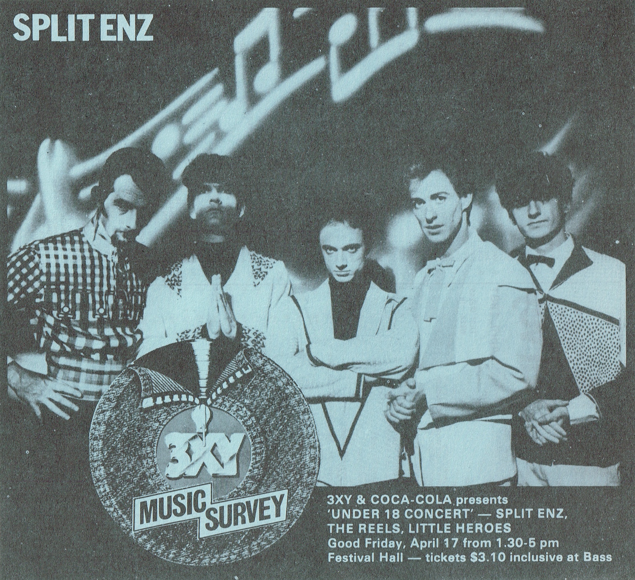 3XY Music Survey 1981 (Australia Promo Flyer)