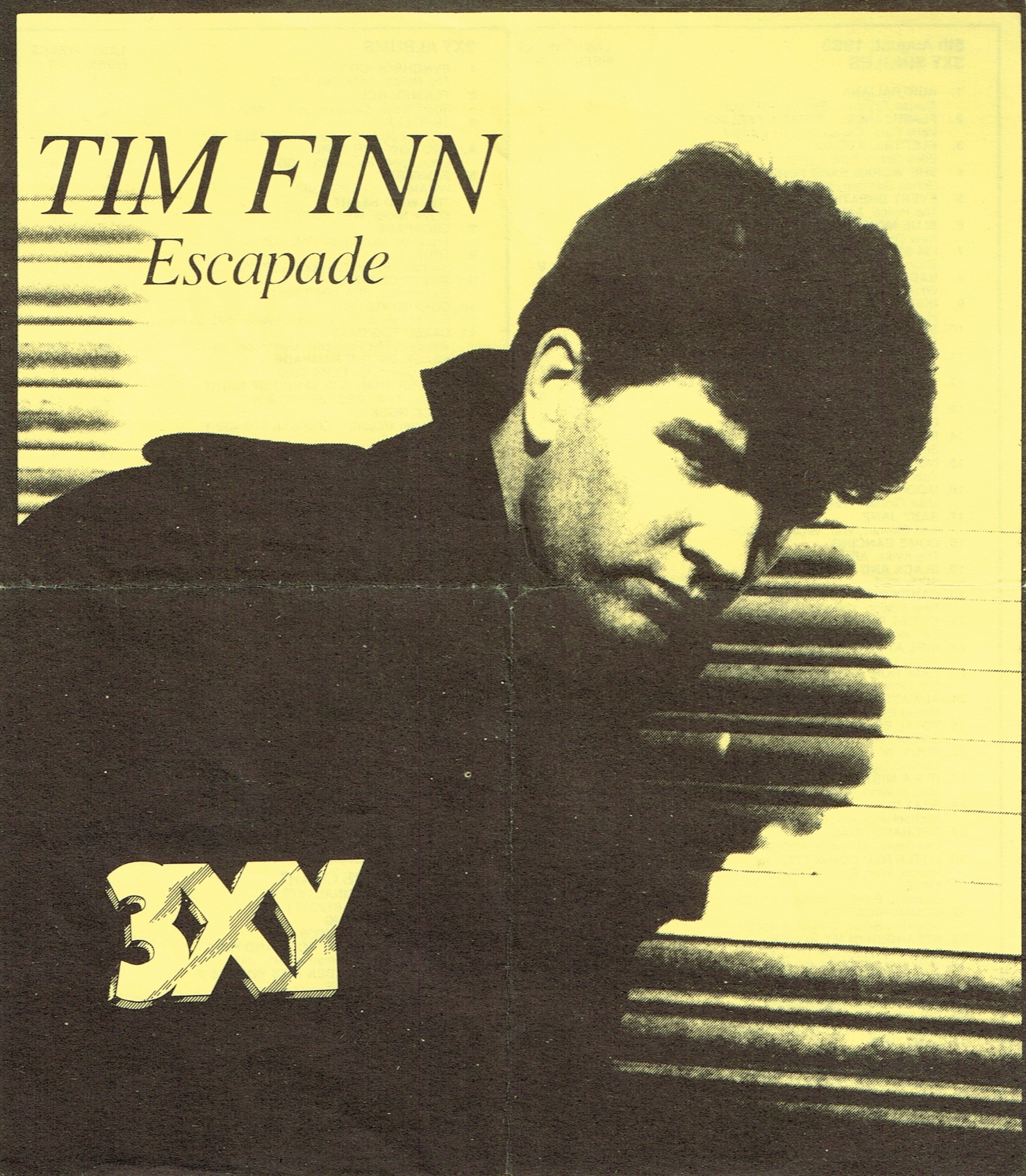 3XY Music Survey 1983 (Australia Promo Flyer)