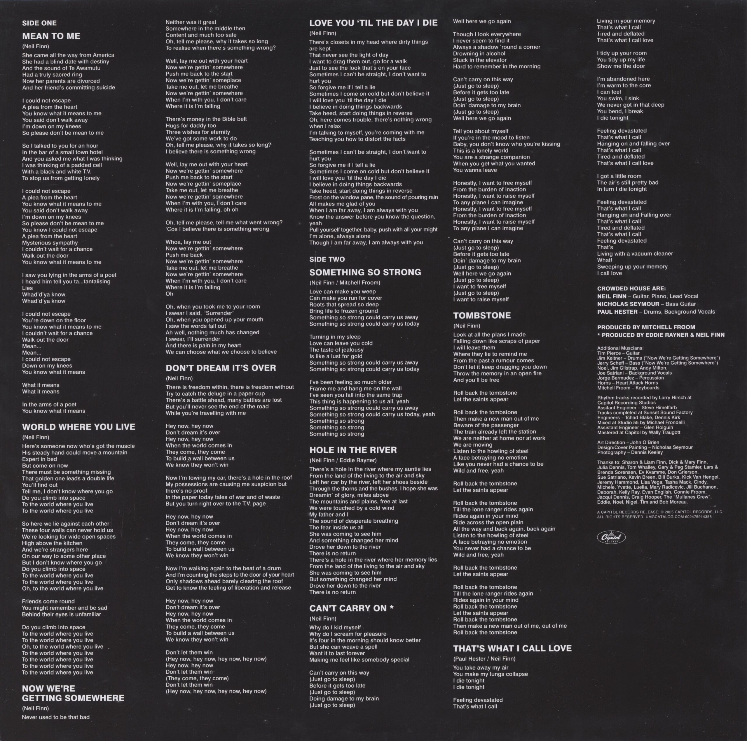 Crowded House (EU 2025 Smoky Blue LP)