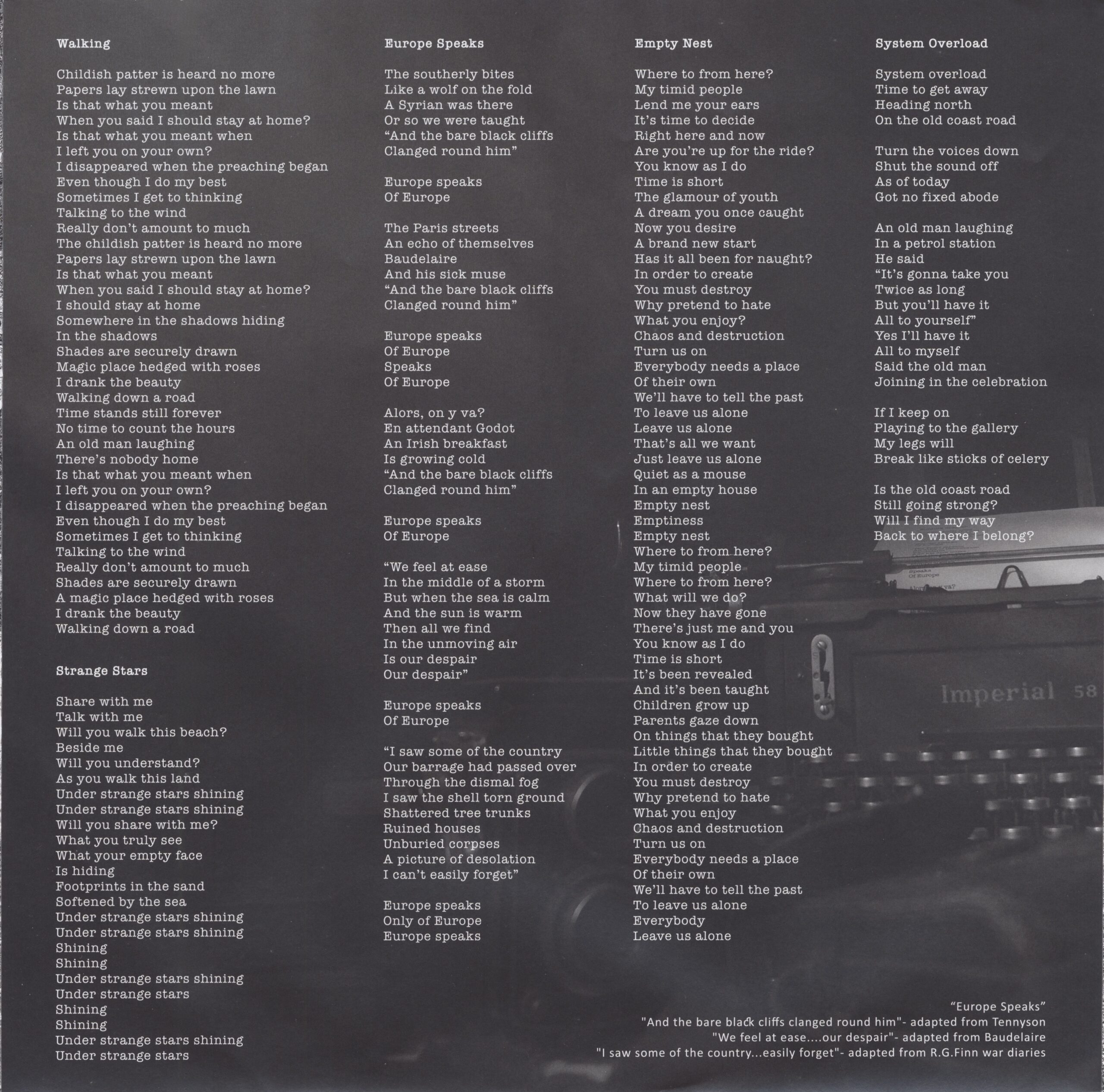 Shades & Echoes (New Zealand LP)