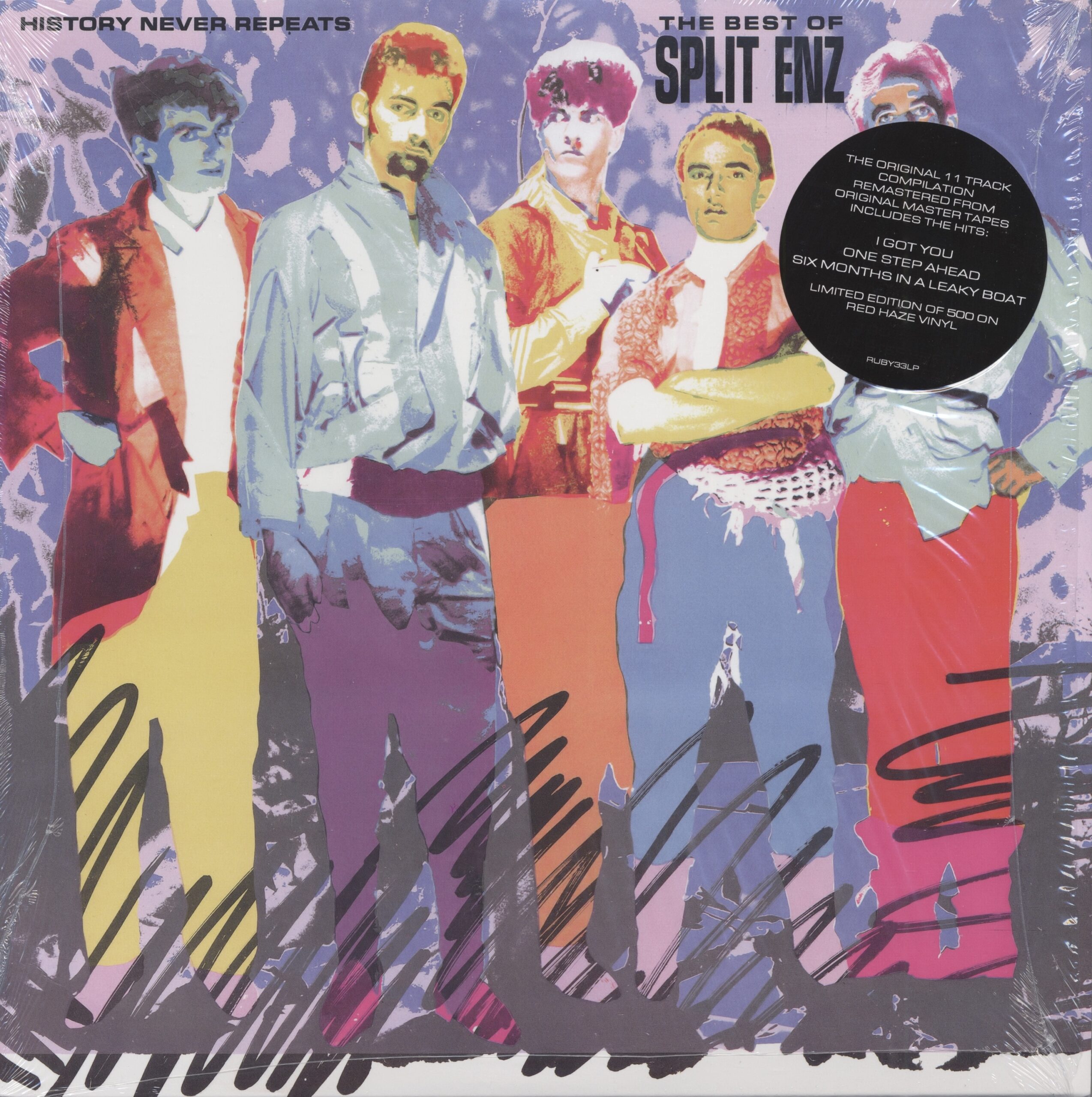 History Never Repeats - TheBest Of Split Enz (2022 Reissue Red Haze LP)