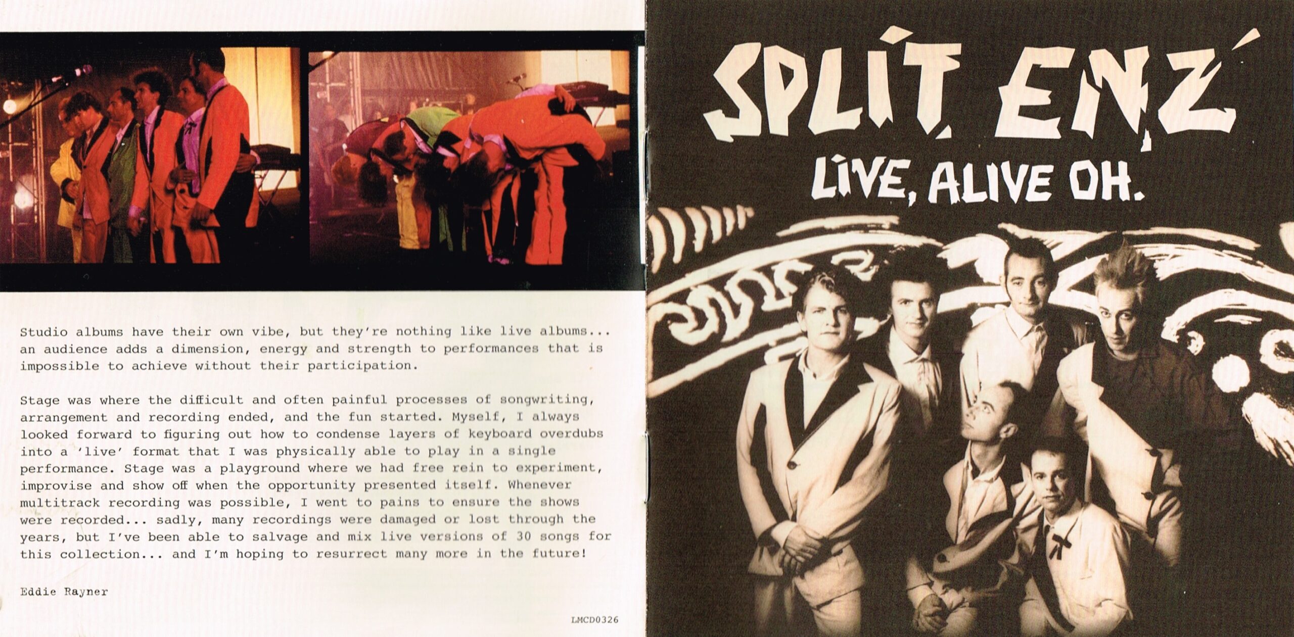 Live, Alive Oh. (Australia CD)