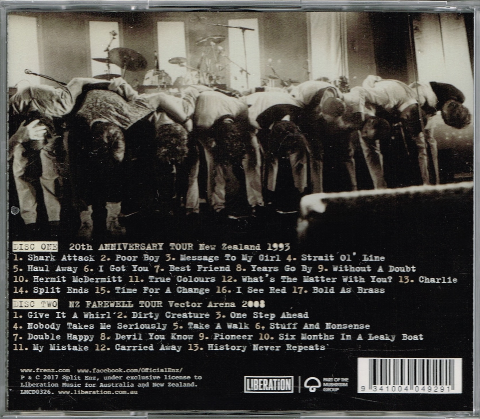 Live, Alive Oh. (Australia CD)