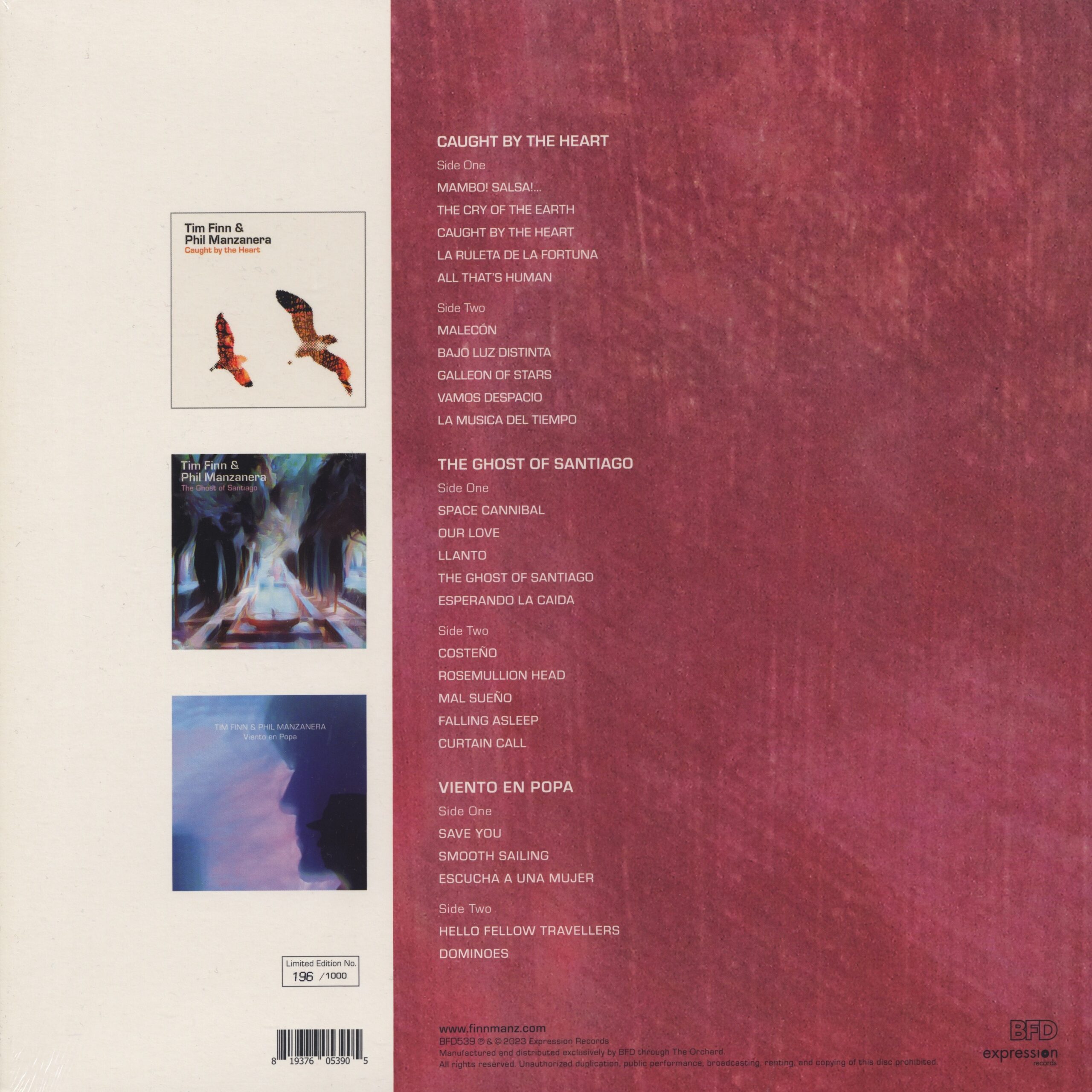 Tim Finn & Phil Manzanera (UK 3LP Boxset)